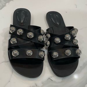 Marc Fisher Bryte 2 Women’s Black and Silver Sandal